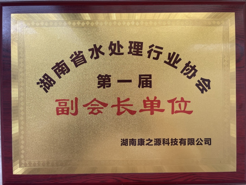 湖南省水處理行業(yè)協(xié)會副會長單位
